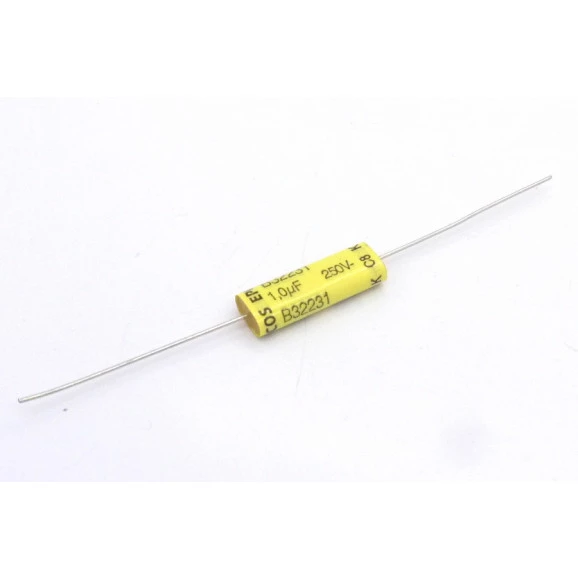 Capacitor Polipropileno Axial 1uF/250V - Série B32231 - Epcos