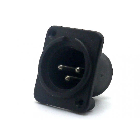 Conector XLR Macho Solda Fio para painel 907999002 - STcom