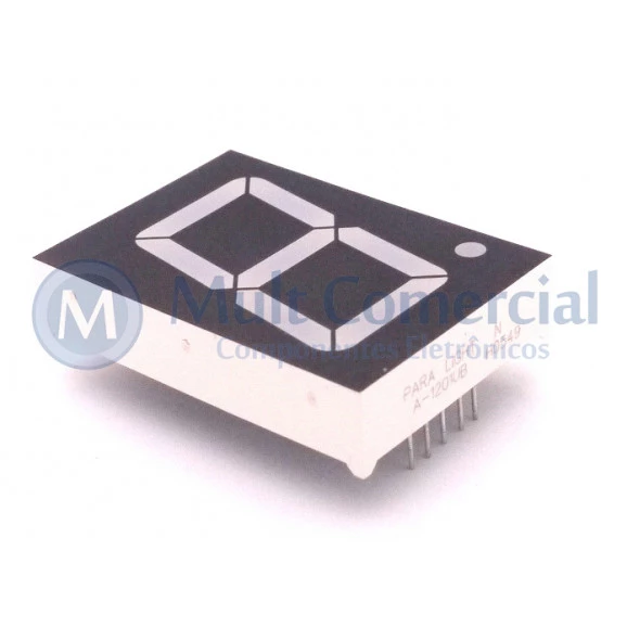 Display de 7 Segmentos Anodo Comum Azul Alta Intensidade A-1201UB - Paralight