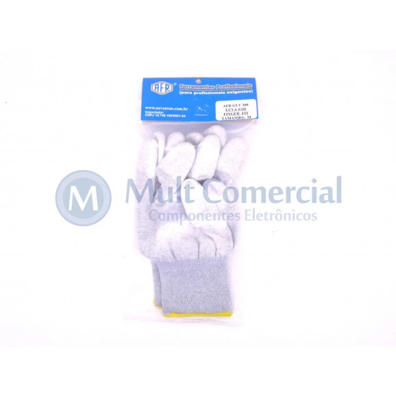Luva ESD Finger Fit GLV Tamanho M - AFR