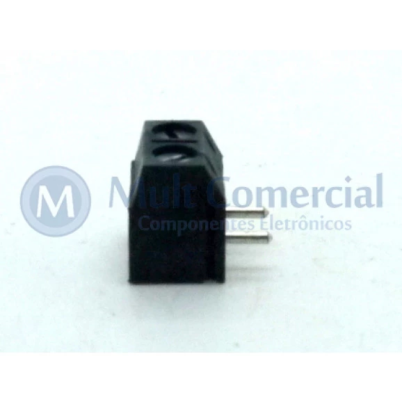 Conector  Multipolar AKZ500-02DS Macho Horizontal de 2 vias - Passo 5.08mm - Phoenix Mecano