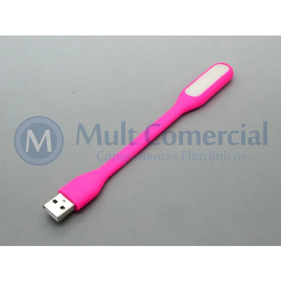Lâmpada Led USB Portátil - Rosa