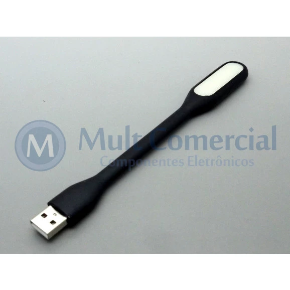 Lâmpada Led USB Portátil - Preto