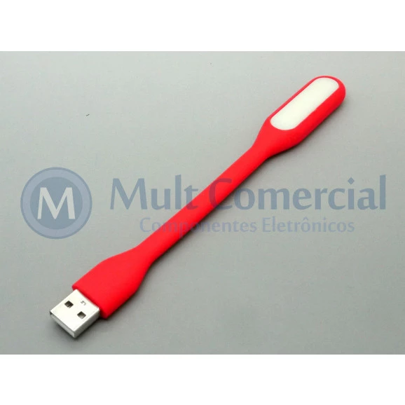 Lâmpada Led USB Portátil - Vermelho