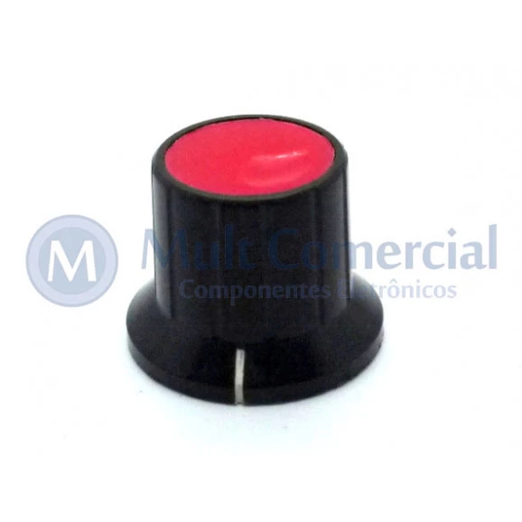 Knob com Parafuso 13030-5 Vermelho - Torplas