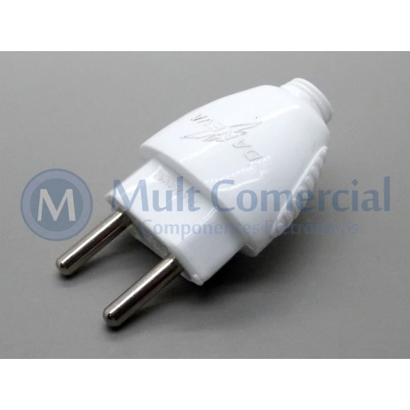 Plug Desmontável 1615 2P 20A 250V Pino com 4.8mm - Daneva 