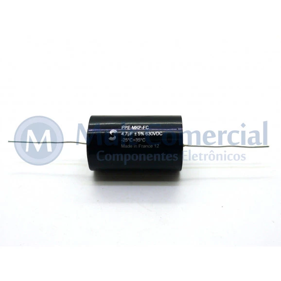 Capacitor de Polipropileno Metalizado 4.7uf/630V Axial - Solen