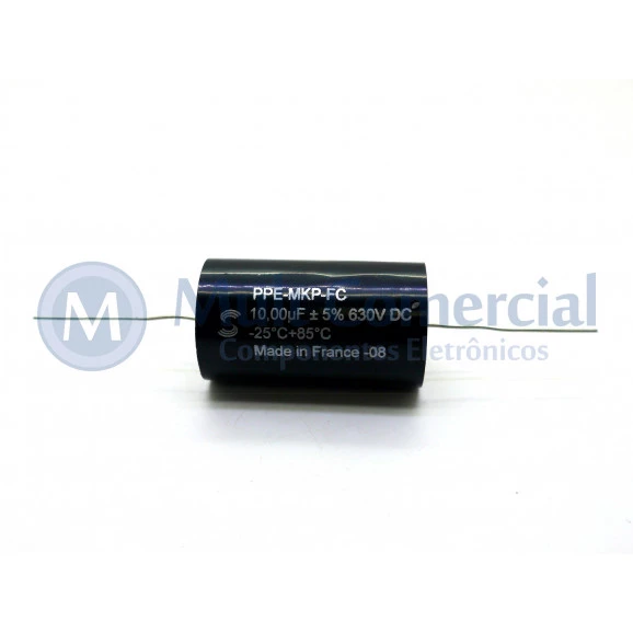 Capacitor de Polipropileno Metalizado 10uf/630V Axial - Solen