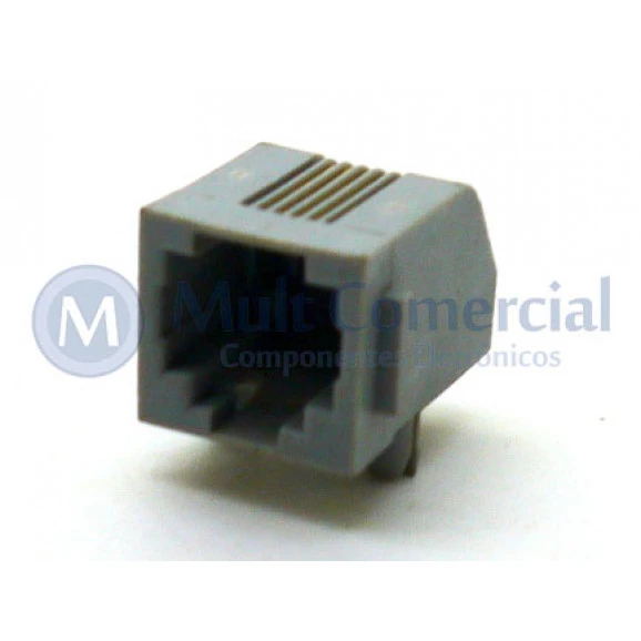 Conector JACK RJ11 YH55-02 4P4C Com 04 Vias