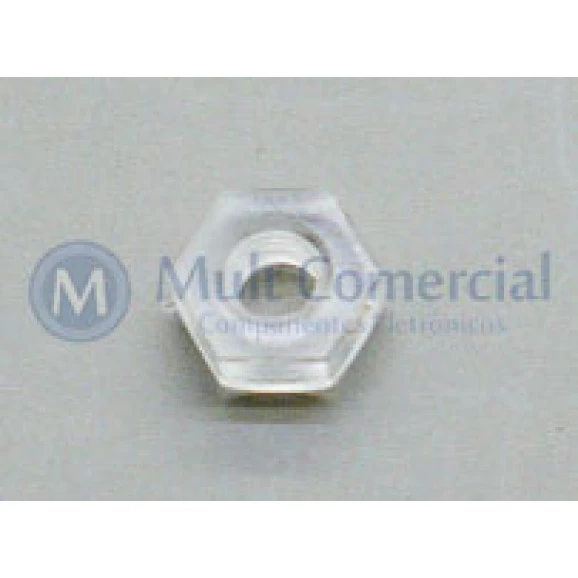 Porca para Parafuso de Policarbonato M3 Comprimento de 10mm - PN-3 - KSS