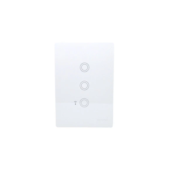 Interruptor Inteligente Touch 3 Teclas Bivolt Branco - PA021562 - Margirius
