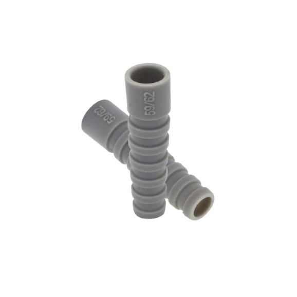 Borracha Passante 8mm Cinza