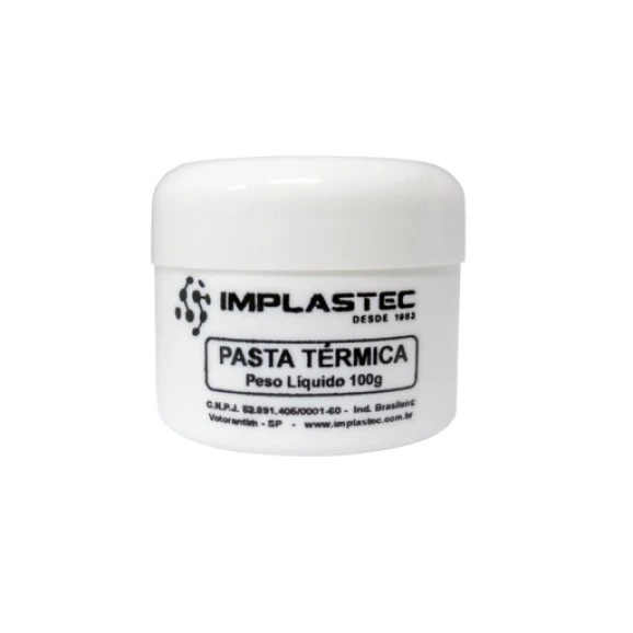 Pasta Térmica Silicone 100g Pote - Implastec