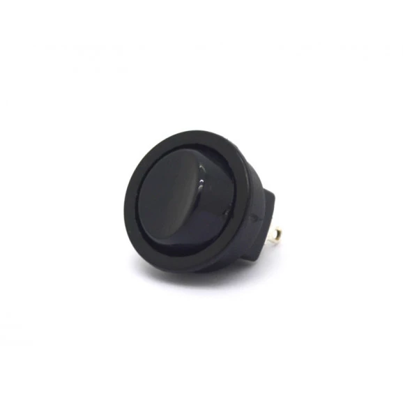 Chave Gangorra / Tecla com Trava Liga/Liga 3A/250Vac e 6A/120Vac Preta - R301-1-1 - Fernik