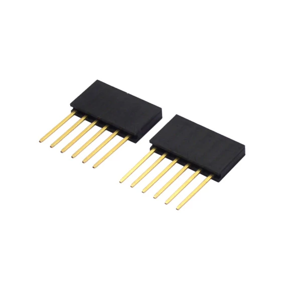 Barra de Pinos 6 Vias Compatível com Arduino PRT-09279 - Pacote com 2 unidades - GC-248