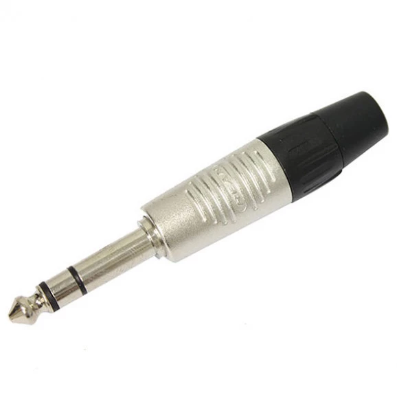 Conector P10 estéreo macho de cabo com 3 pólos - RP3C - Rean by Neutrik