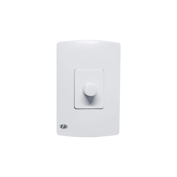 Dimmer Variador de Luminosidade Rotativo Branco 220V 500W - Ref. 806