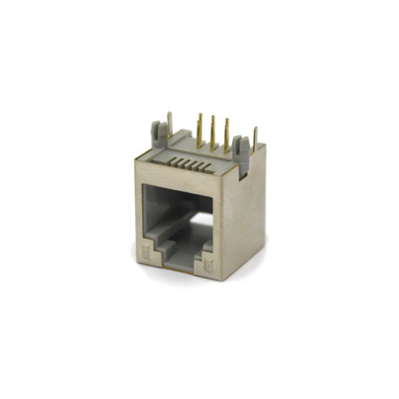 Conector Jack RJ12 YH55-10 6P6C 90º com 6 Vias Blindado