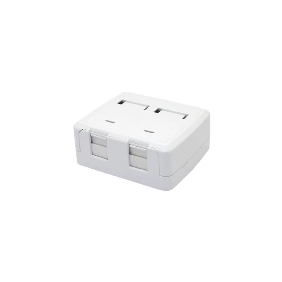 Caixa de Sobrepor RJ45 8P8C 2 Saídas