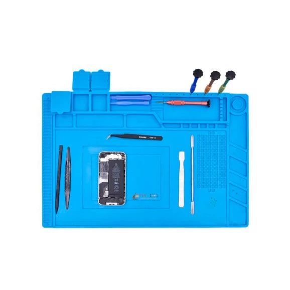 Manta Antiestática Magnética de Silicone Azul 45X30cm - S-160 - ESD-9001