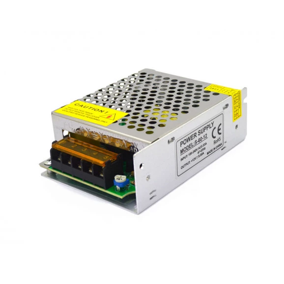 Fonte de Alimentação Chaveada 12V/5A Entrada 100-240V 47-63Hz 60W - S-60-12 - 39.1.168