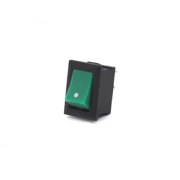 Chave Gangorra com 2 Terminais Verde 1A/250Vac - SMRS-101-1 (C2) - Jietong 