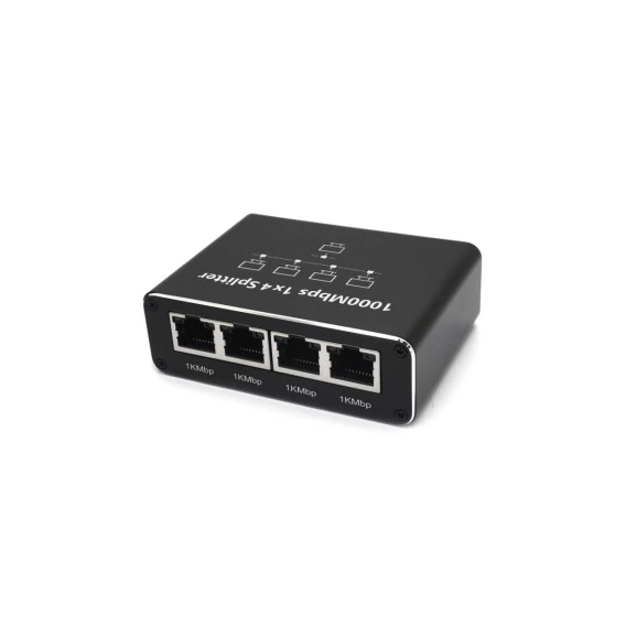 Splitter Hub De Rede Gigabity 1x4 100/1000Mbps
