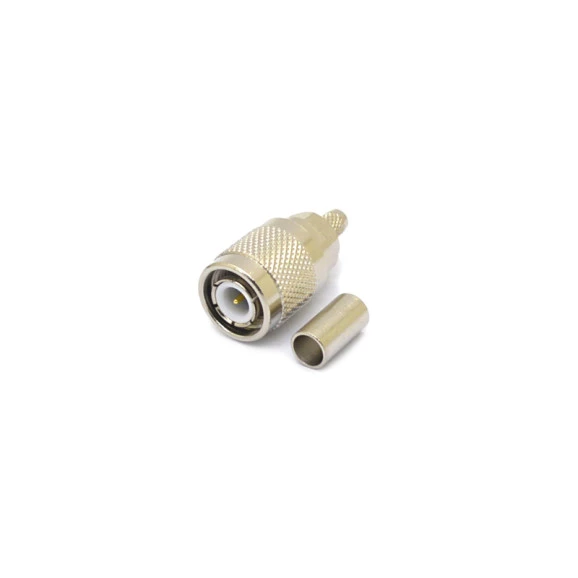 Conector TNC Macho Reto Cabo Crimpagem RGC-58 Pino Fixo - TM-14 - Gav-152 - KLC