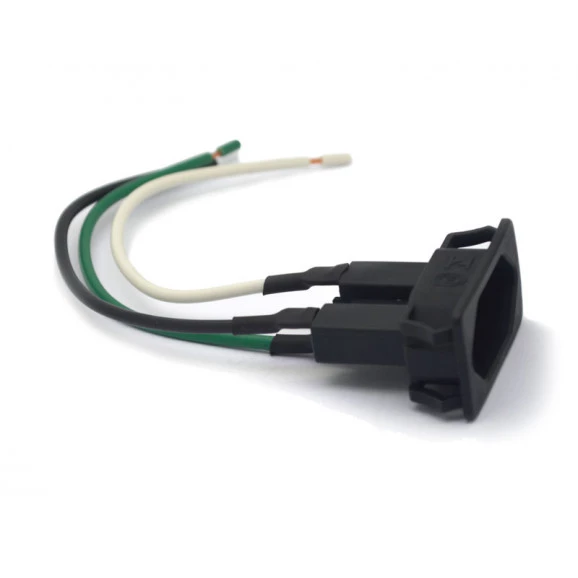 Tomada com Rabicho Preta 10A/250V - TPA2-3 E3F - Margirius