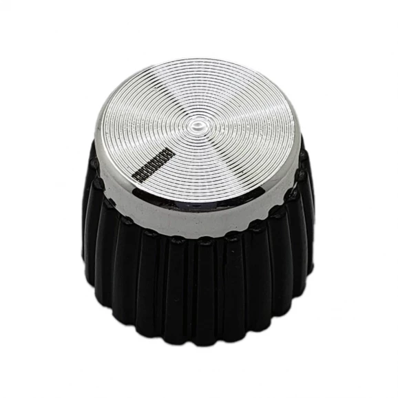 Knob para Eixo estriado padrão Marshall - Prateado - KN-21