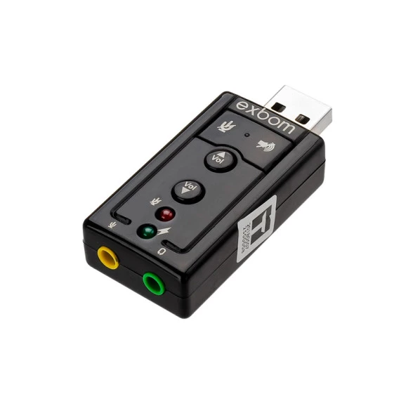 Adaptador de Som USB 2.0 Externo 7.1 Canais - USOM-10