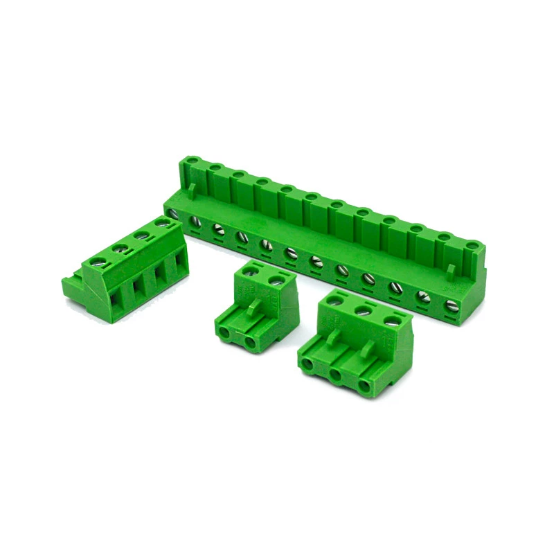 Conector Verde Multipolar AKZ960 Fêmea - Passo 7,62mm - 2 a 12