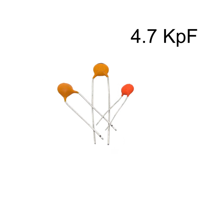 Capacitor Cerâmico Disco 4.7KpF ( 472 / 4.7nF / 0,0047uF ) - 50V a