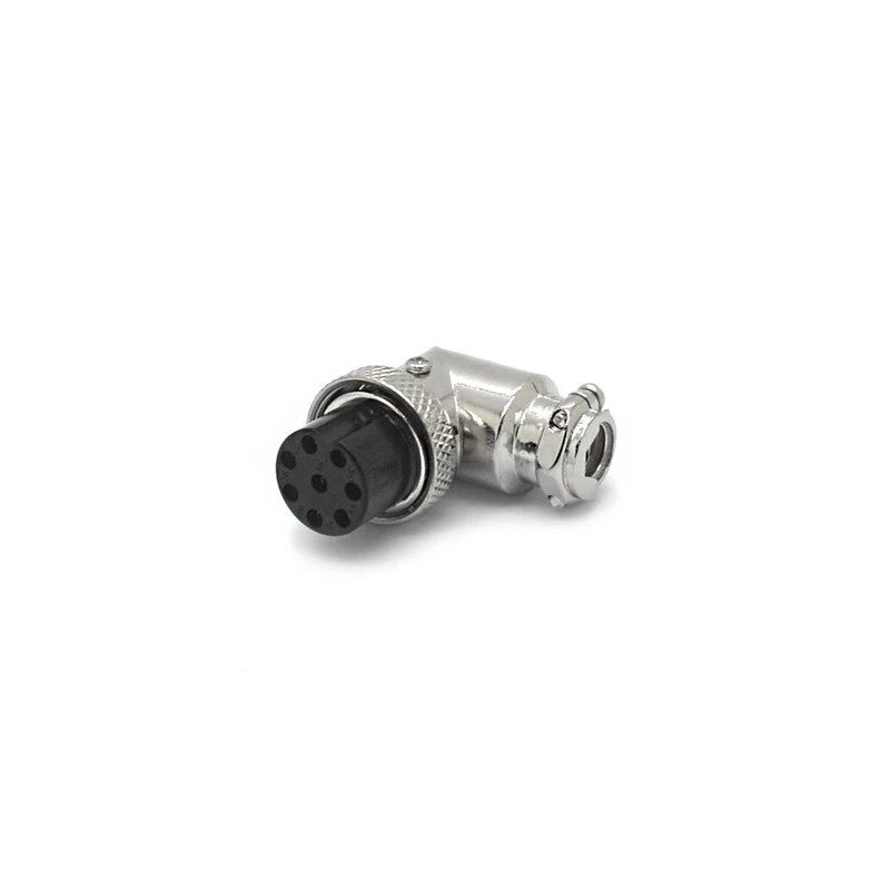 Conector Mike 90º Fêmea M16 JL33056 - 2 a 8 Vias - Jiali