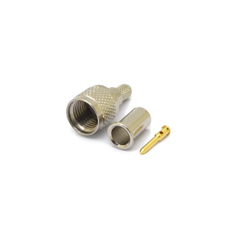 Conector UHF Mini Macho Reto Cabo Crimpagem RG-58/RGC-58 Pino