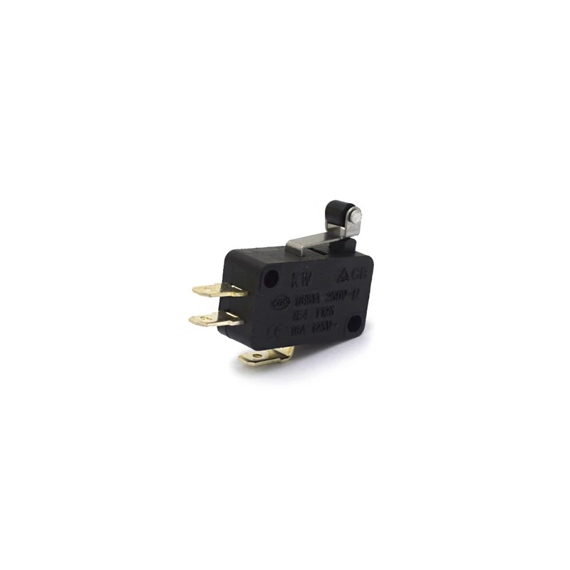 Chave Micro Switch com 3 Terminais e Haste com Roldana de 14MM 16A