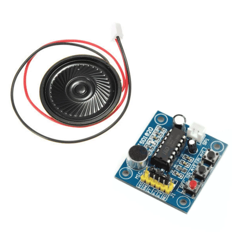 Módulo Gravador de Voz com Microfone e Alto-falante Compatível com