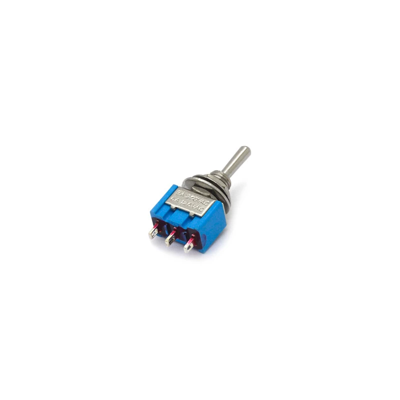 Chave Alavanca SPDT com 3 Terminais Solda Fio 3A/250Vac com Trava