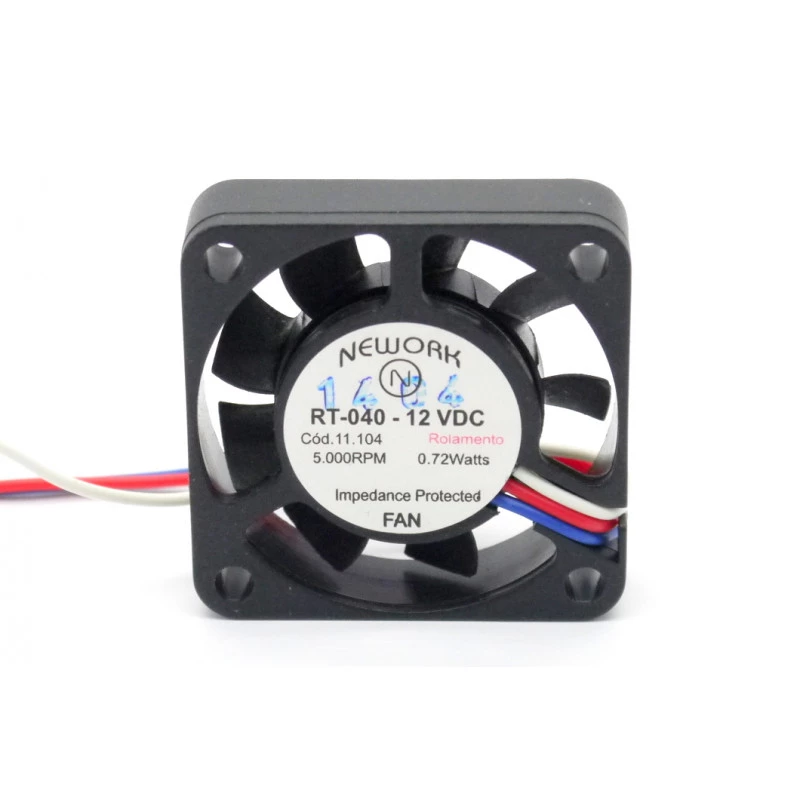 Microventilador Cooler RT-040 12VDC 5.000RPM 0.72 Watts