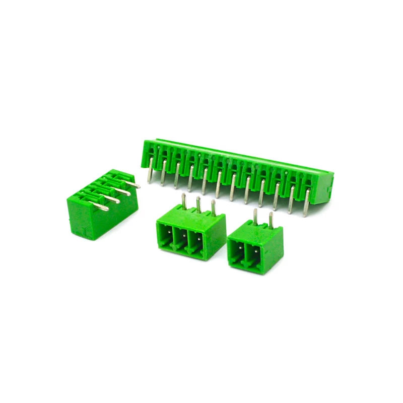 Conector Verde Multipolar STLZ1550GH Macho 90º (Horizontal) Com as