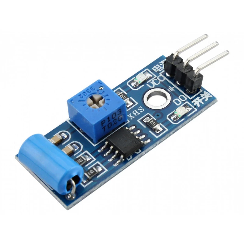 (s・w・o)r＊ Sensor de Vibração Compatível com Arduino - SW-420 - GC-80