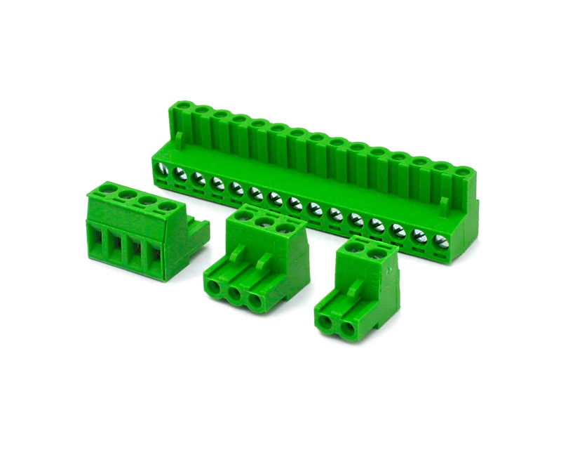 Conector Verde Multipolar AKZ950 Fêmea - Passo 5,08mm - Phoenix Mecano