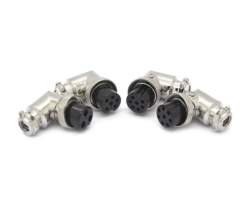 Conector Mike 90º Fêmea M16 JL33056 - 2 a 8 Vias - Jiali