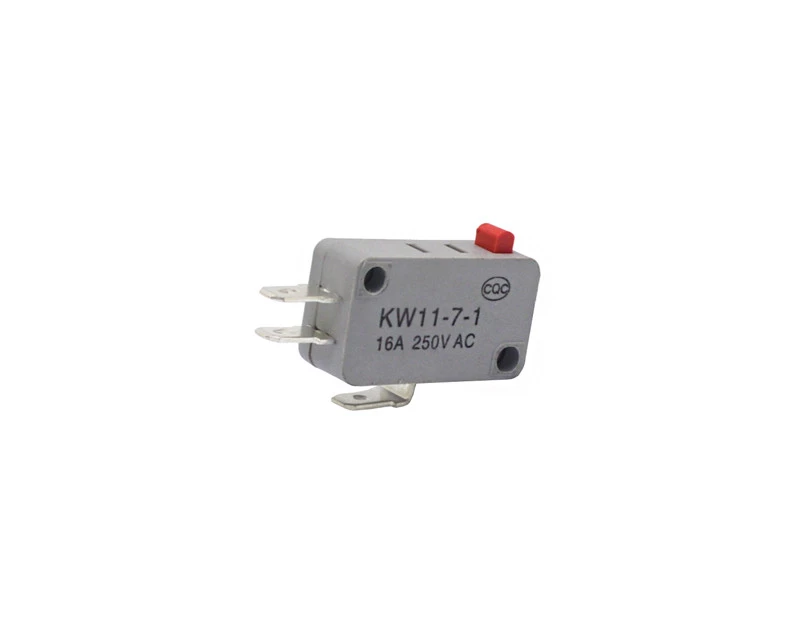 Chave Micro Switch com 3 Terminais Cinza 16A/250V - KW11-7-1