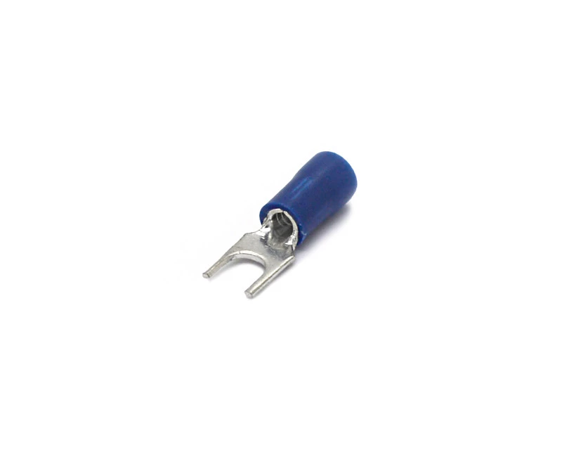 Terminal Forquilha Isolado 16-14 AWG M4-5/32'' 1.1 á 2.5mm² Azul