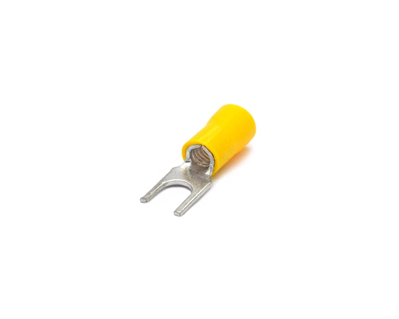Terminal Forquilha Isolado 12-10 AWG M5-3/16'' 2.6 á 6mm² Amarelo
