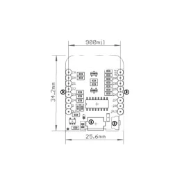 Placa Wemos Mini D1 16M ESP8266 12W Wi-Fi - 01-038 - GC-218