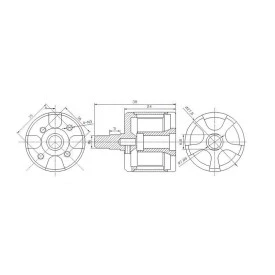 Motor DC Brushless 920KV 12V - 014-0011 - GC-225