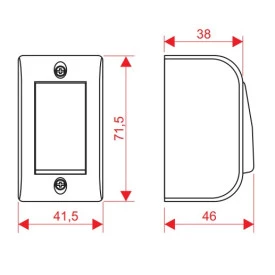Interruptor Campainha 16A/250V 08125430 - FAME