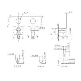 Terminal Fêmea JS-1146-T para Alojamento JS-1146 - Unitário